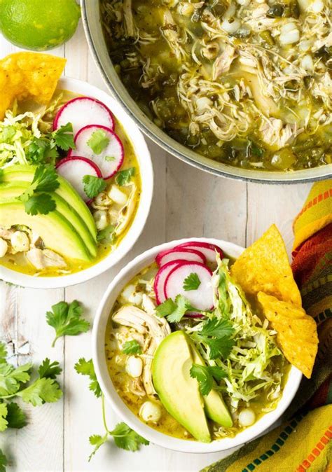 Pozole Verde De Pollo An Easy Chicken Posole Recipe Featuring Hominy