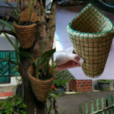 Jual Pot Bunga Pot Anggrek Pot Serabut Sabut Kelapa Kerucut Pot Tempel