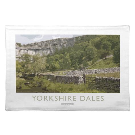 Yorkshire Dales Railway Poster Placemat Zazzle