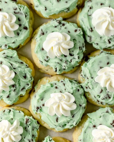 Mint Chip Ice Cream Cookies Crumbl Inspired Bellewood Cottage