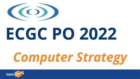 ECGC PO 2022 Computer Strategy By Vikram Singh YouTube