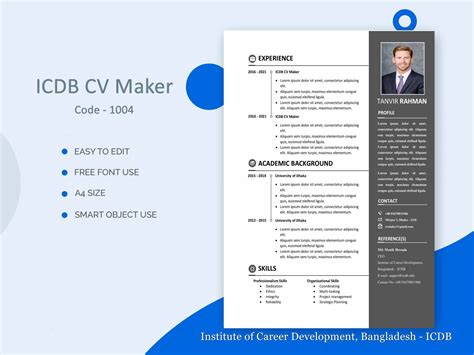 Cv Maker Icdb Institute Of Career Development Bangladesh