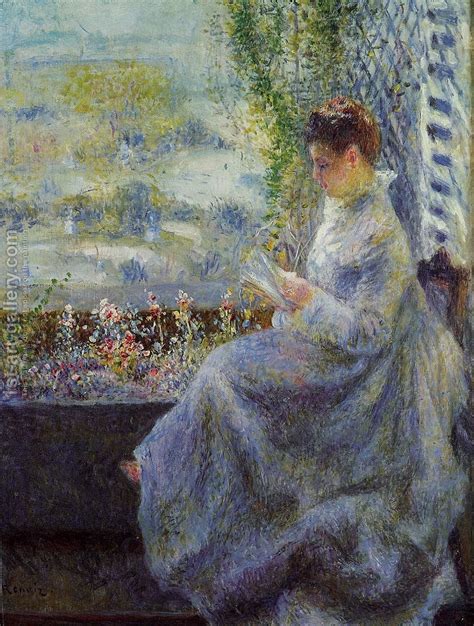 Madame Chocquet Reading Painting By Pierre Auguste Renoir Reproduction