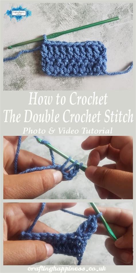 How To Make A Double Crochet Dc Stitch Double Crochet Crochet