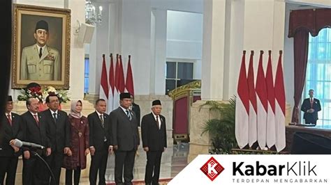 Menhan Prabowo Hadir Dalam Pelantikan Menteri Di Istana Negara