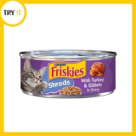 Friskies Shreds With Turkey Giblets In Gravy Wet Cat Food 156gm