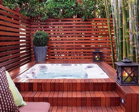 47 Irresistible Hot Tub Spa Designs For Your Backyard Hot Tub Patio