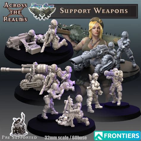 Pinup Support Weapons Vers A Across The Realms Mm Etsy