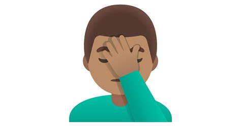 🤦🏽‍♂️ Man Facepalming Medium Skin Tone Emoji