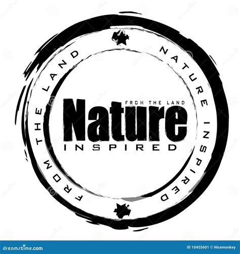 Nature Stamp Stock Vector Illustration Of Grunge Insignia 10455601