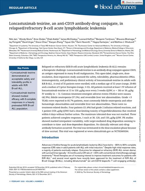 Loncastuximab Tesirine An Anti Cd Antibody Drug Conjugate In