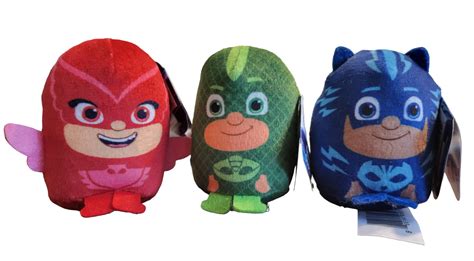 Just Play Set Of 3 Plush Podpals 3 New Pj Masks Ebay