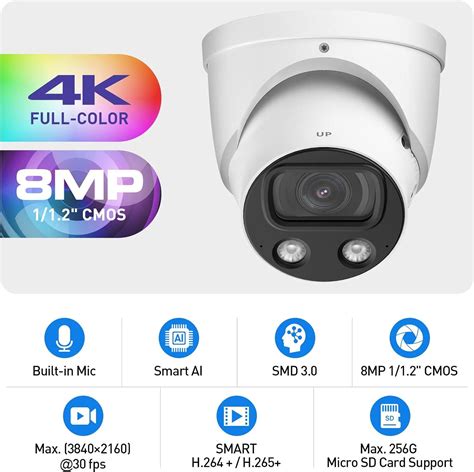 Empiretech Ipc Color K T K Full Color Ultra Low Light Mp Smart Ai