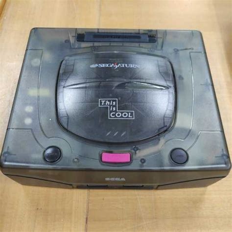 【やや傷や汚れあり】sega セガサターン Hst 3220 ブラック スケルトン クリア 希少 動作確認済み レトロゲーム 本体 This