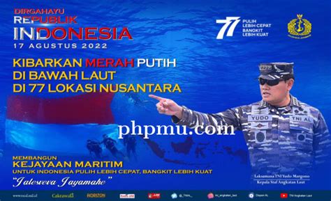 Wow TNI AL Kibarkan Bendera Merah Putih Di Bawah Laut Di 77 Lokasi