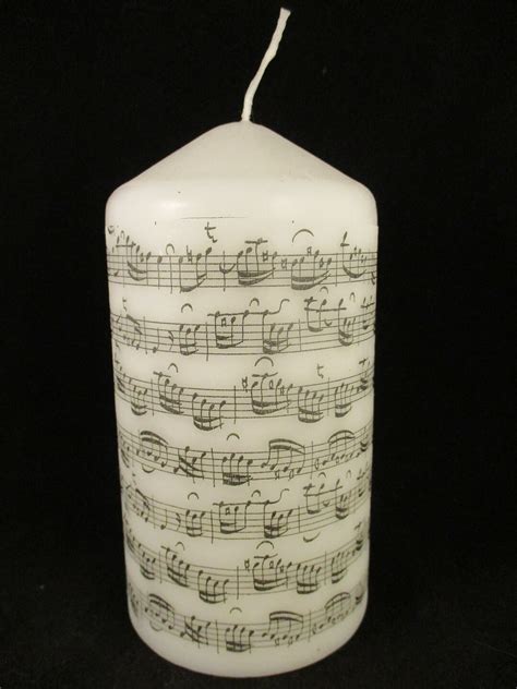 Decorated Candle Music Candle Musical Candle Musical Notes Candle