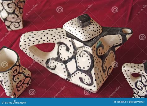 African Teapot Stock Image Image Of Unusual Pottery 1652961