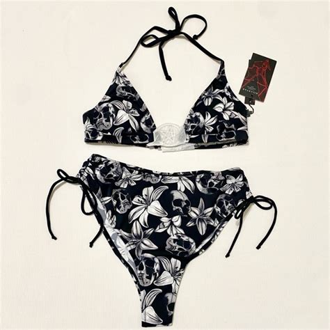 Killstar Swim Killstar Harlettes Revenge Bikini Set Swimsuit Poshmark