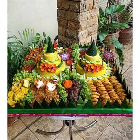 Jual Nasi Tumpeng Tampah 50 Org Nasi Kuning Enak Nasi Tumpeng