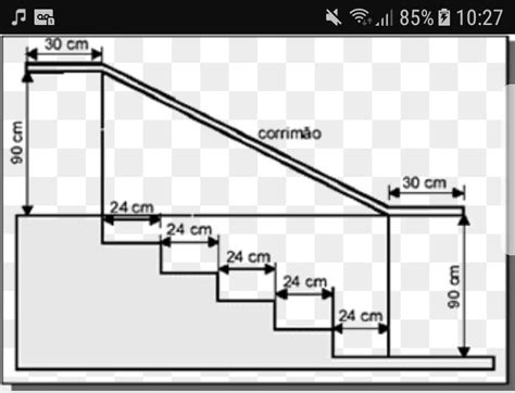 O Esquema Acima Representa O Projeto De Uma Escada De Degraus A