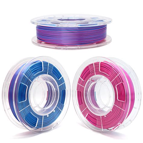 Yousu 3D New Dual Color Blue Rose Red Silk PLA Filaments China Bi