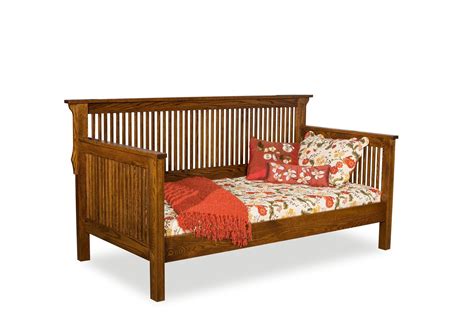 Solid Wood Mission Daybed From Dutchcrafters Amish Furniture