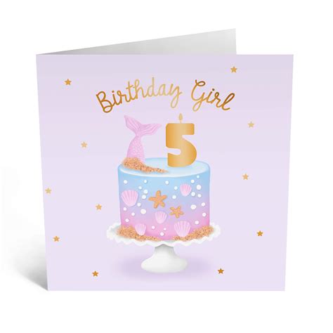 Happy 5th Birthday For Little Girl