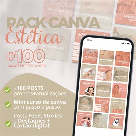 Pack Canva EstÉtica Gabrieli Regina Néris Vanzel Hotmart