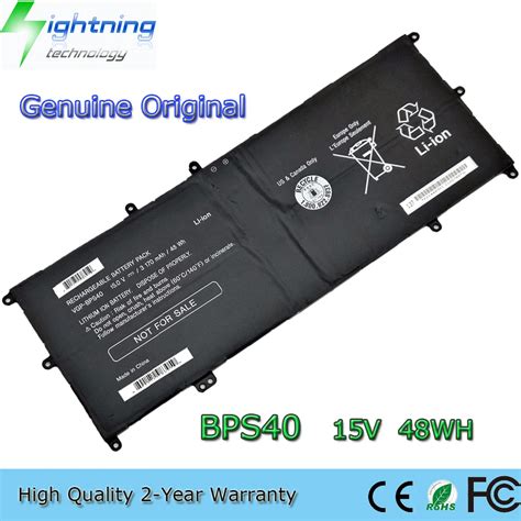 Brand New Original VGP BPS40 15V 3170mAh Laptop Battery For Sony Vaio