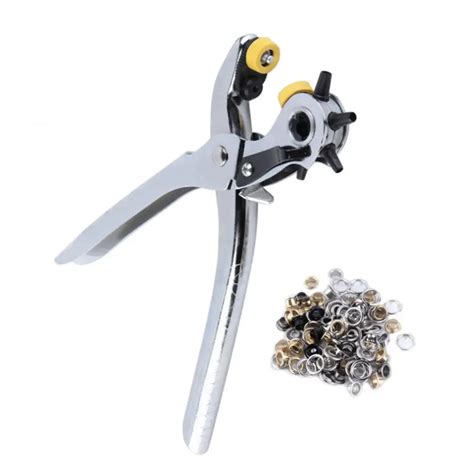 Multi Functional Pliers Heavy Duty Revolving Leather Belt Holes Punch