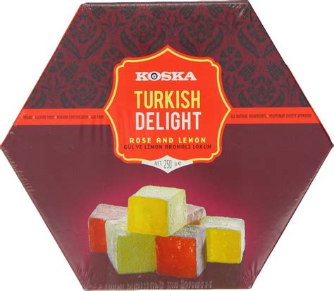 Koska Rose And Lemon Turkish Delight G Amazon Co Uk Grocery