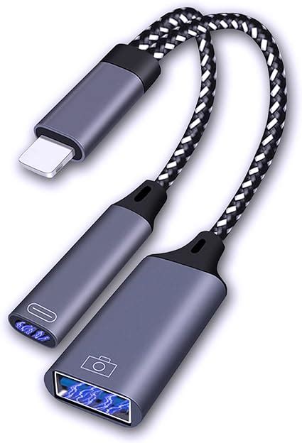 Amazon Usb変換アダプタ Lightning Usbカメラアダプタ 【usb30 Mfi認証】i Phone Usb 変換