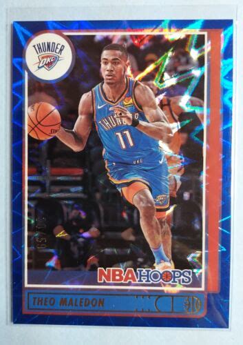 2021 22 Panini NBA Hoops Blue Explosion 59 Theo Maledon 63 1034 EBay