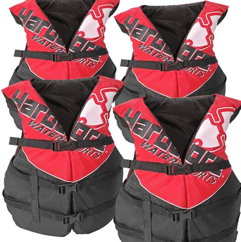 Hardcore Water Sports 4 Pack Hardcore Coast Guard Type III PFD For