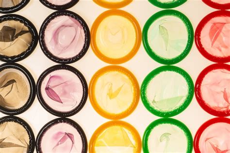 Premium Photo Colorful Condoms Background Top View