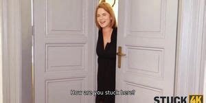 STUCK4K Redhead Is Stuck Because Of Big Boobs And Has Unexpected Sex Tnaflix