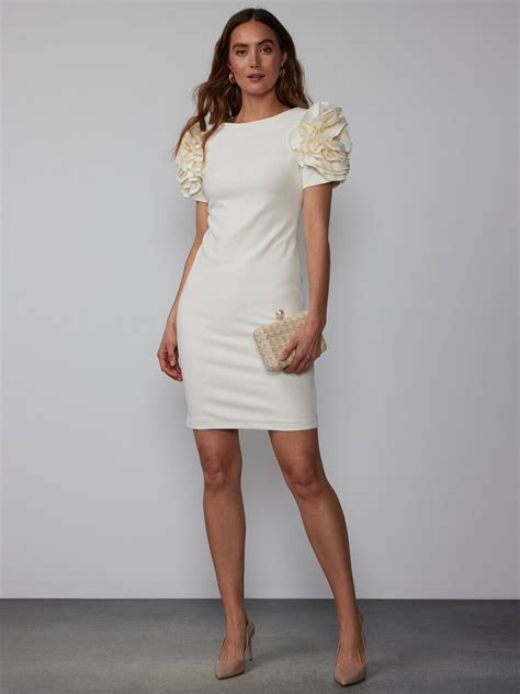 Ruffle Sleeve Sheath Dress Magic Crepe® New York And Company