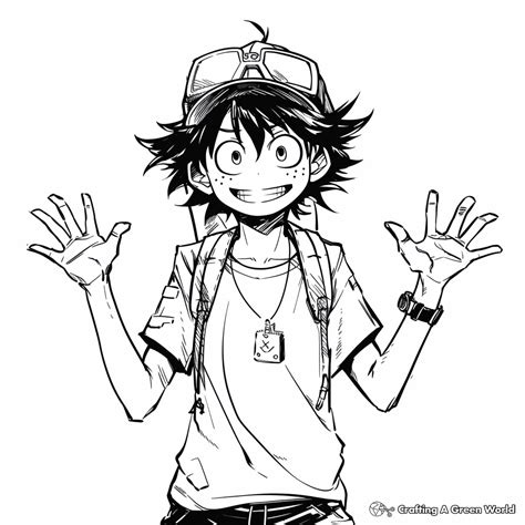 Deku Coloring Pages - Free & Printable!