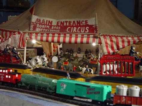 The Barnum & Bailey circus in the Glancy train exhibit at the Detroit Historical Museum in ...