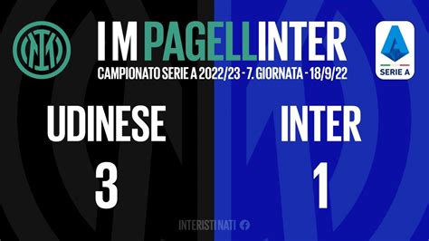 Pagellinter Serie A Giornata Udinese Inter Youtube