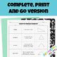 Classifying Triangles Vocabulary Reference Sheet Graphic Organizer Geometry