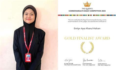 Emilyn Kalahkan Hampir 35 000 Peserta Murid Malaysia Menang Peraduan