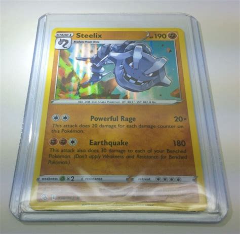 Steelix 139 264 Sword Shield Fusion Strike Holo Rare NEW MINT SEALED