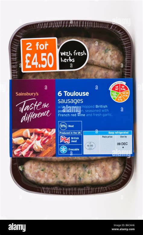 British Pork And Fresh Herb Sausages From Sainsburys Taste