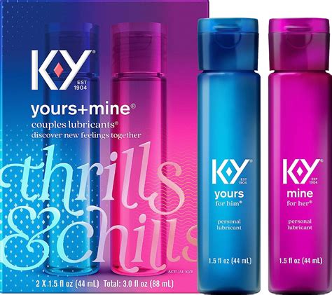 Lubricant For Him And Her K Y Yours Mine Couples Lubricant Oz Pack