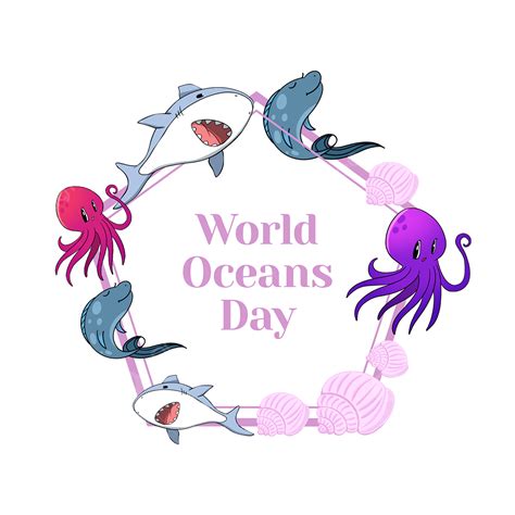 World Environment Day Png Picture Pink World Ocean Day Protect