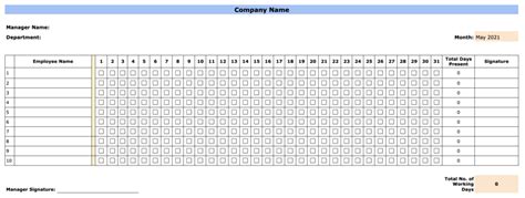 Employee Attendance Calendars Templates Tools Benefits