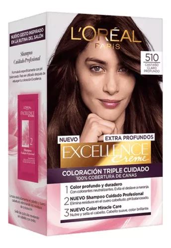 Kit Tinte L Oréal Paris Excellence Extra profundos tono 510 castaño