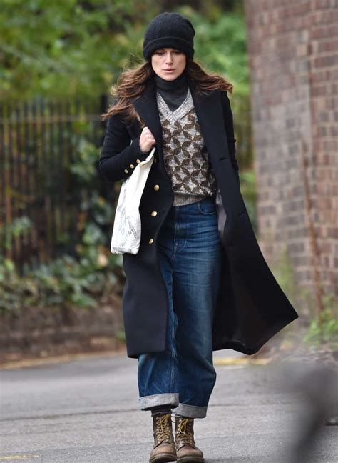 Keira Knightley in a Black Coat Was Seen Out in London 10/29/2018-3 ...