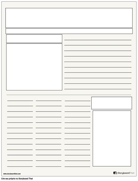 P Ster De Jornal Storyboard Por Pt Examples